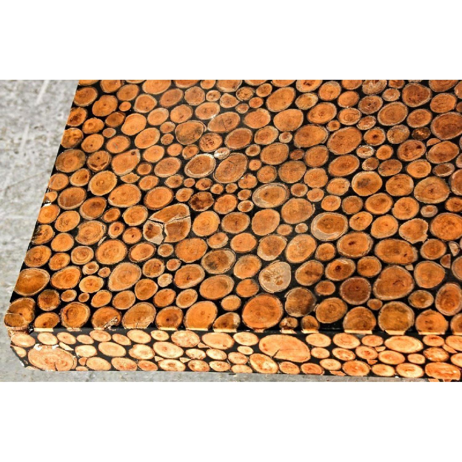 Art Deco Dissected Wood Modern Cocktail Coffee Table - image-3