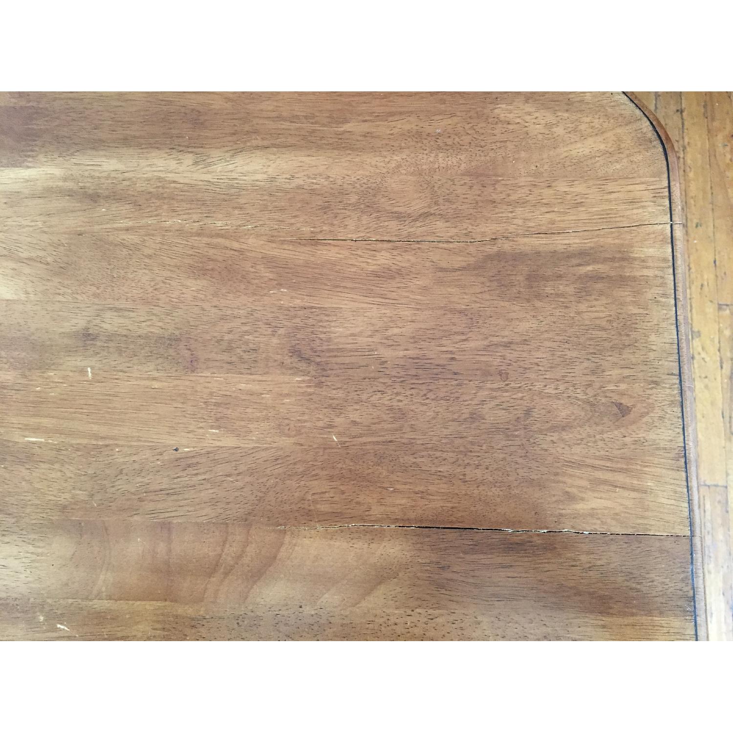 Black Distressed Kitchen Island in Oak Finish - image-4