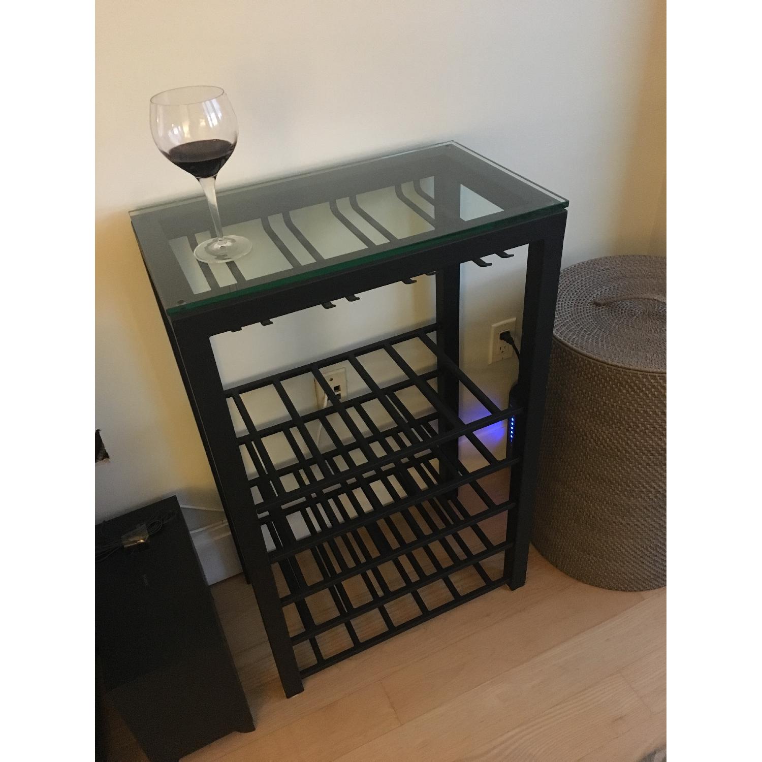 Crate & Barrel Glass Alto Wine Rack AptDeco