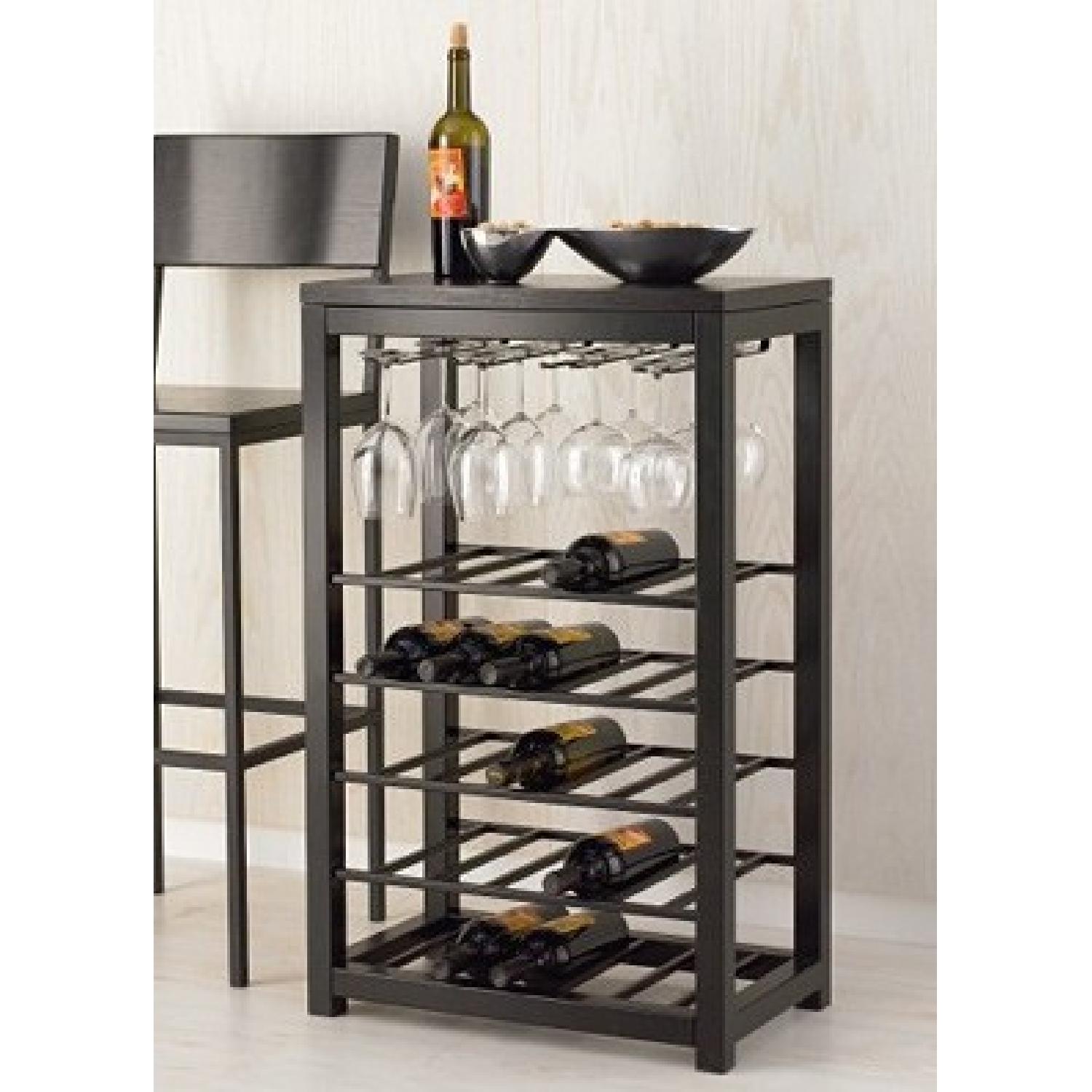 Crate & Barrel Glass Alto Wine Rack AptDeco