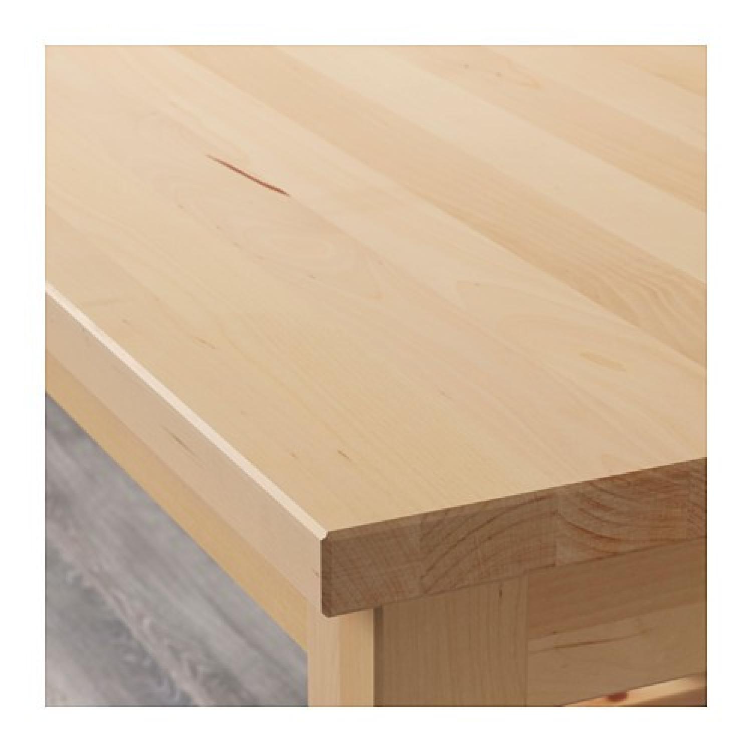 Ikea Bekvam Kitchen Cart w/ Wheels in Birch Wood - image-1