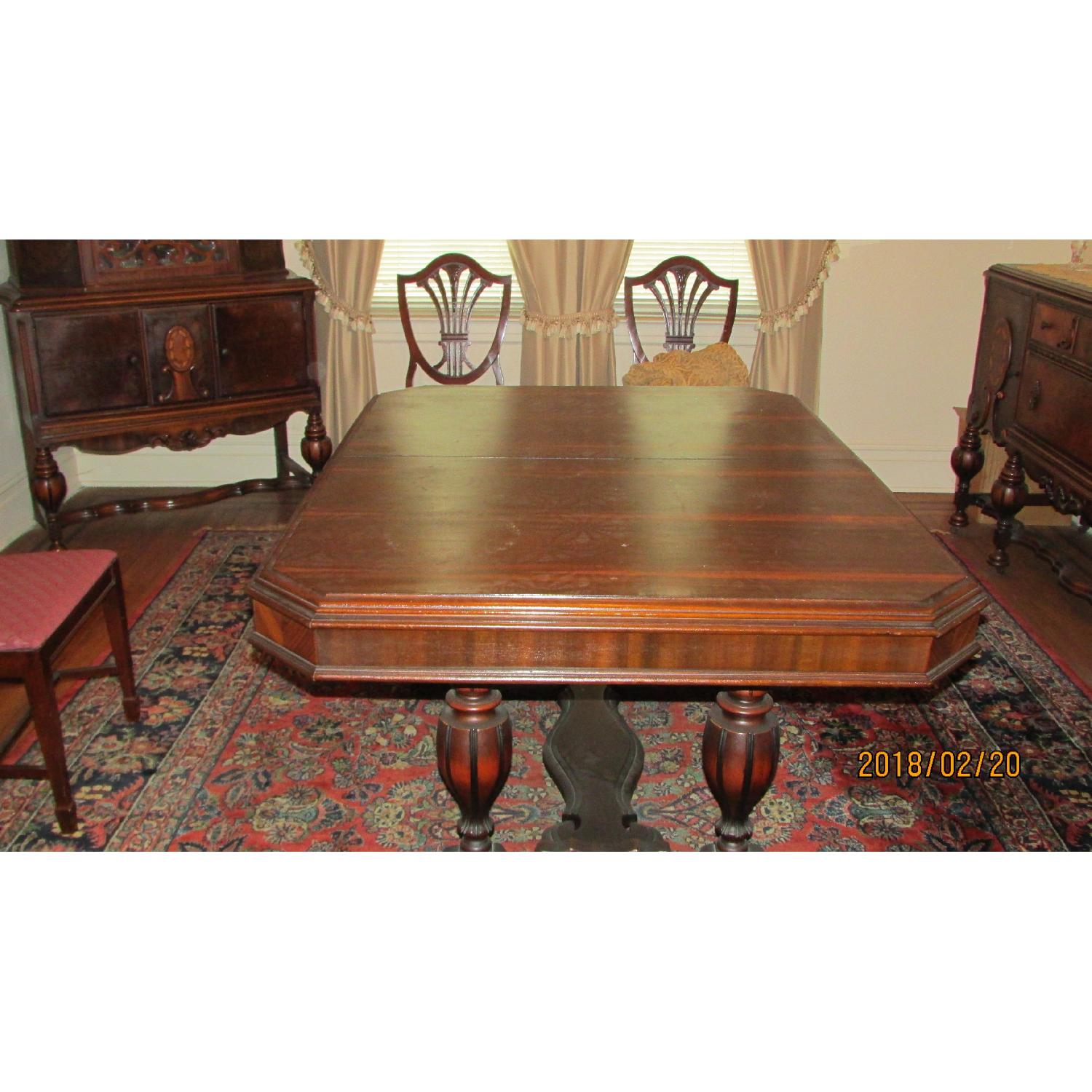 Vintage Solid Wood Dining Table - image-1