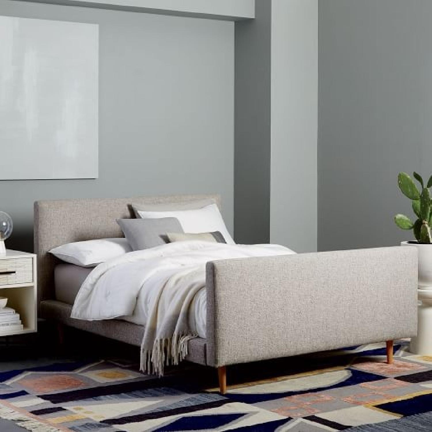 West Elm Josef Upholstered Full Size Bed - image-1