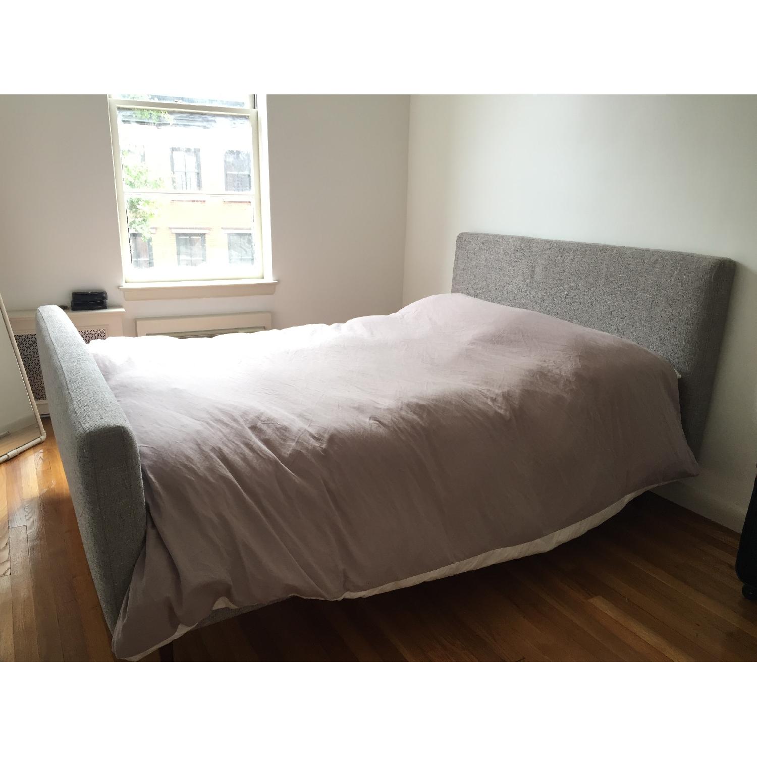 West Elm Josef Upholstered Full Size Bed - image-6