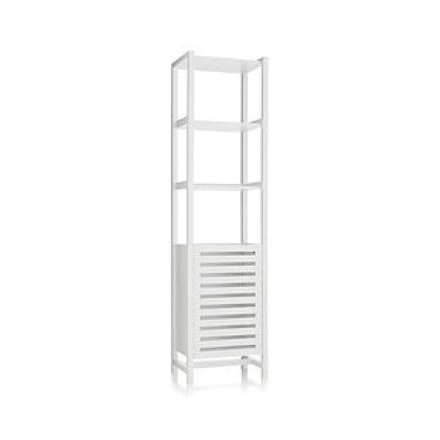 Crate & Barrel Banya White Bath Tower - image-0