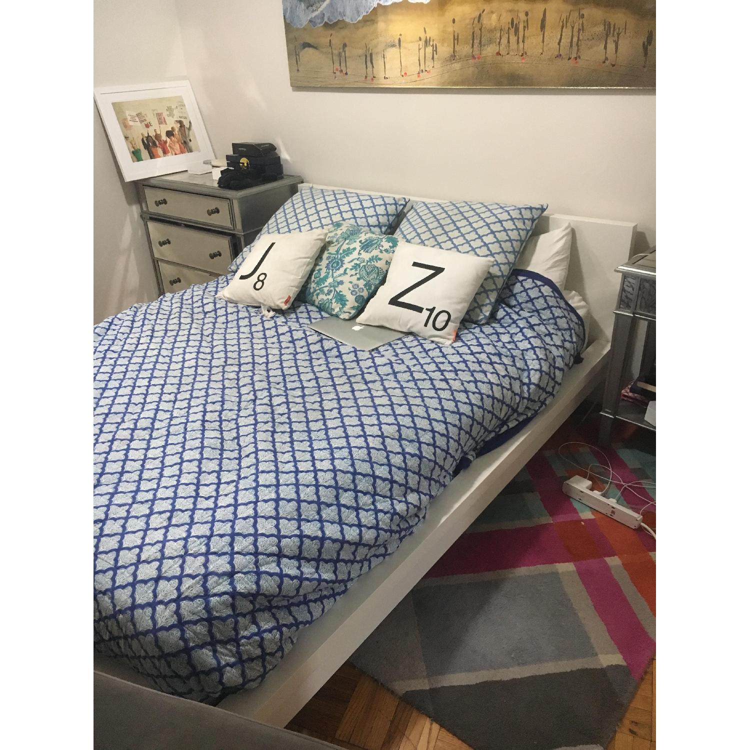 Ikea Queen Size White Bed Frame - image-3