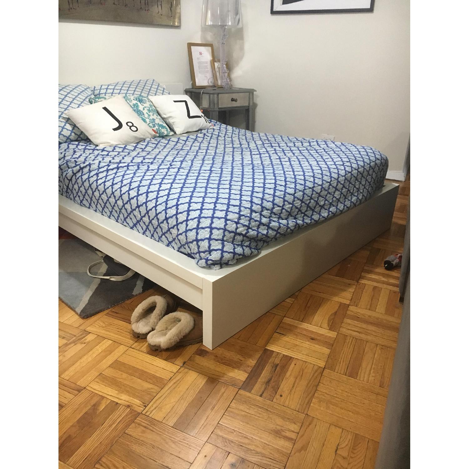 Ikea Queen Size White Bed Frame - image-4
