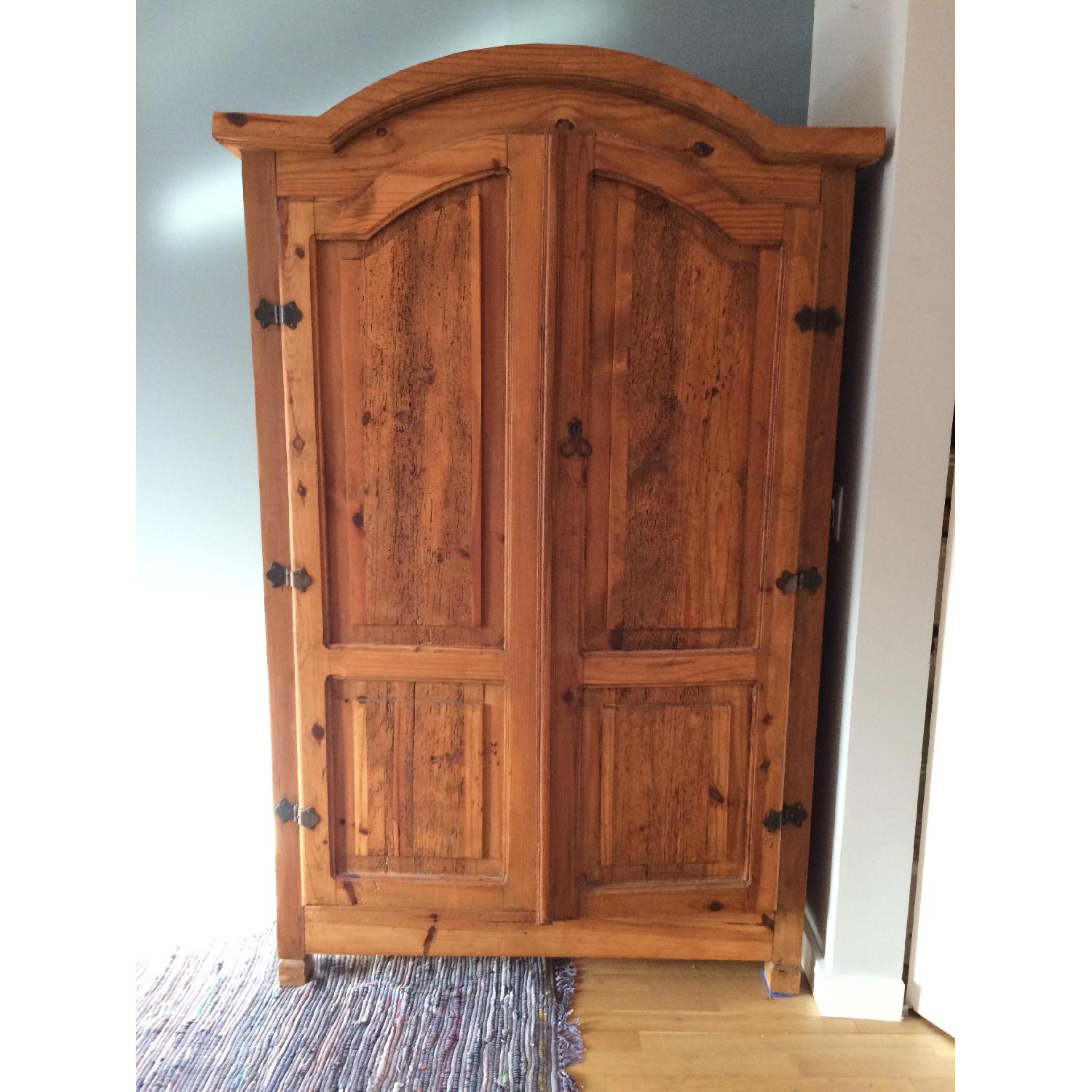 Handmade Reclaimed Wood Armoire - image-1