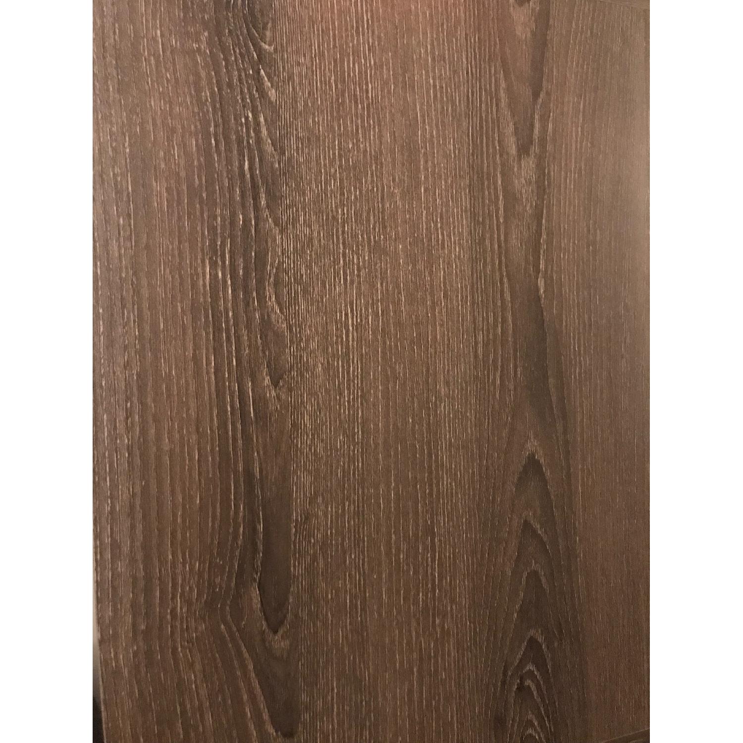 Grey Stained Wood Open Bookcase/Room Divider - image-4