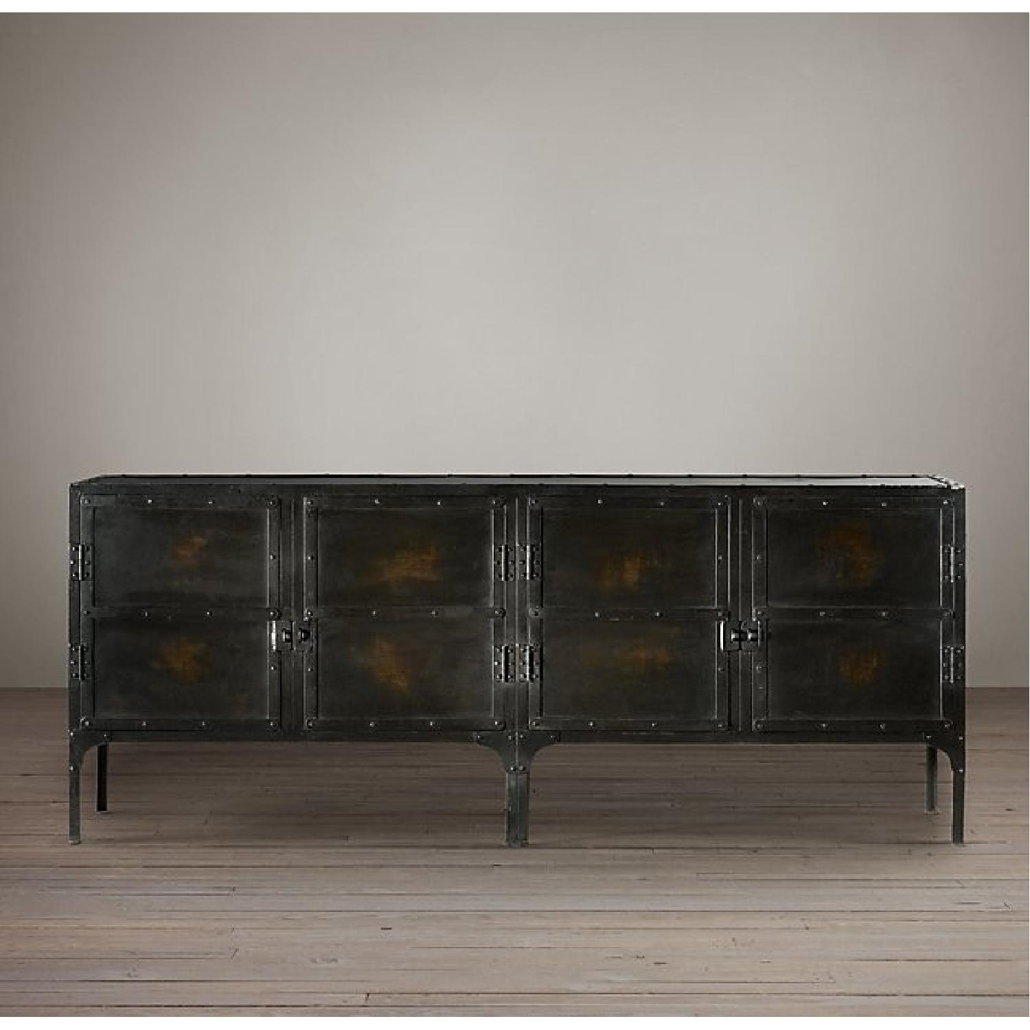 Restoration Hardware Industrial Tool Metal Sideboard - image-1