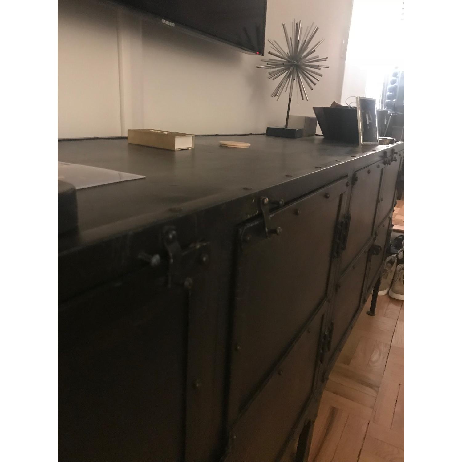 Restoration Hardware Industrial Tool Metal Sideboard - image-4