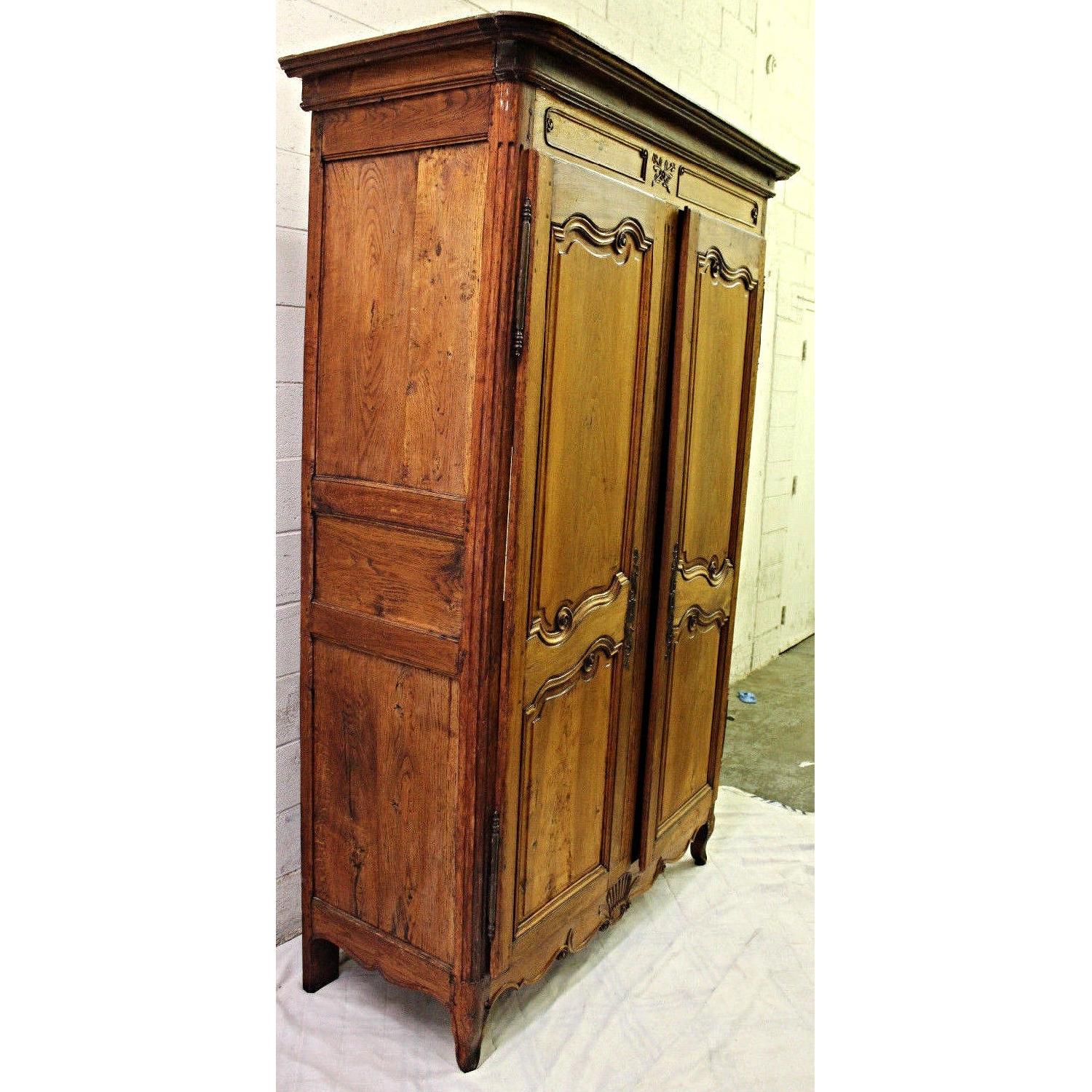 Vintage 18th C Large French Country Armoire/Wardrobe AptDeco
