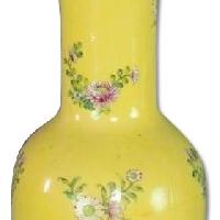 Antique Chinese Famille Rose Hand Painted Vase Table Lamp