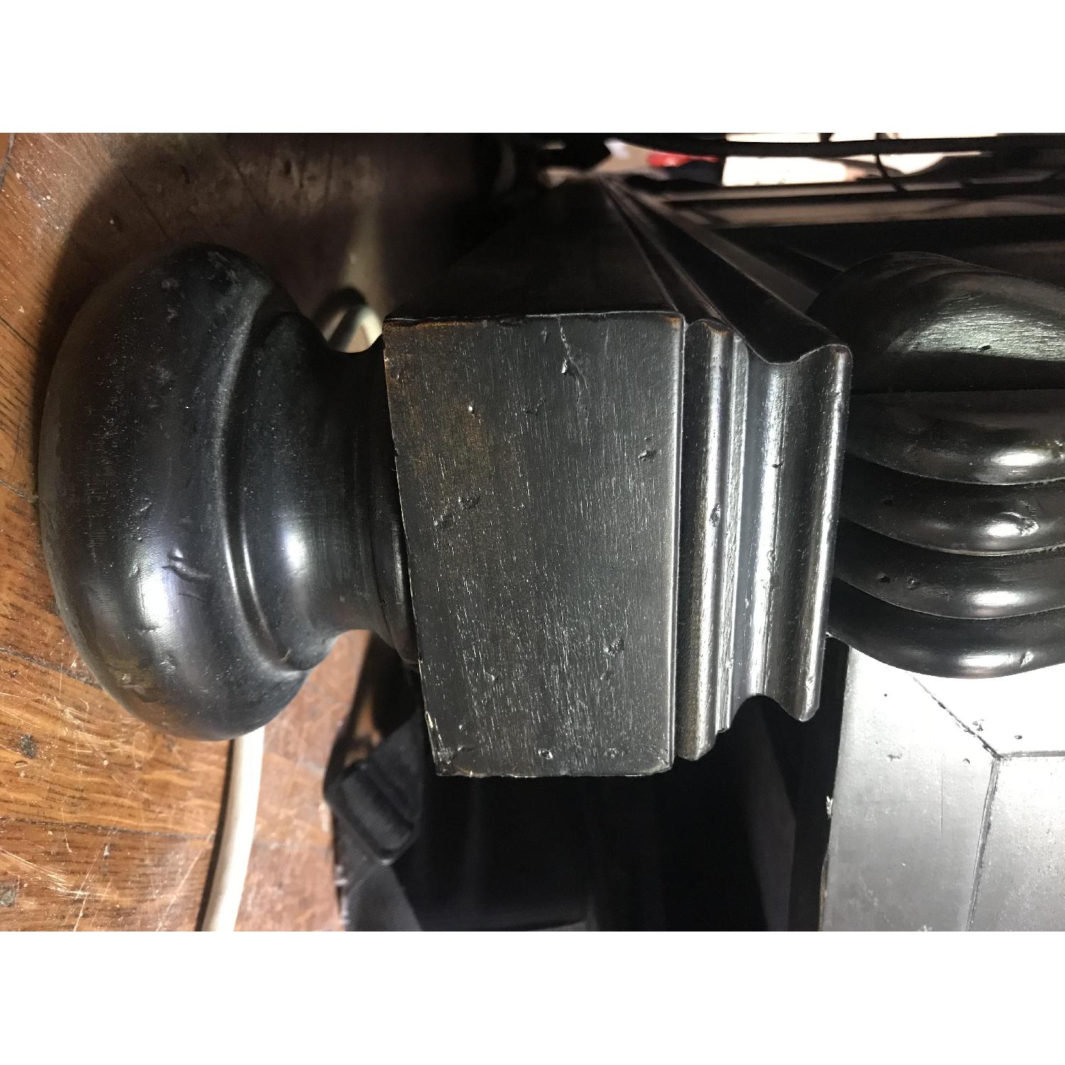 Restoration Hardware St. James Black Bed w/ Footboard - image-4