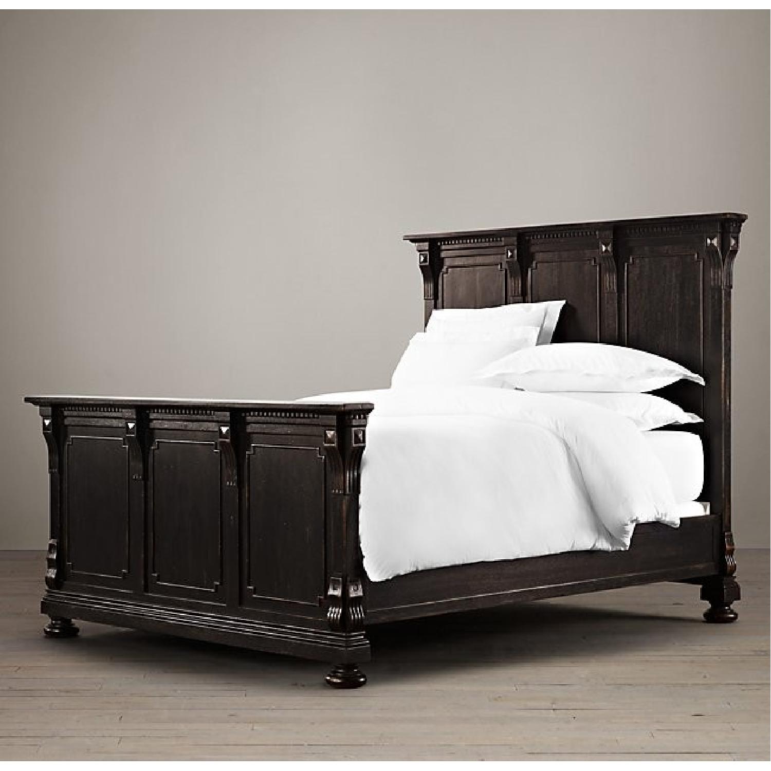 Restoration Hardware St. James Black Bed w/ Footboard - image-6
