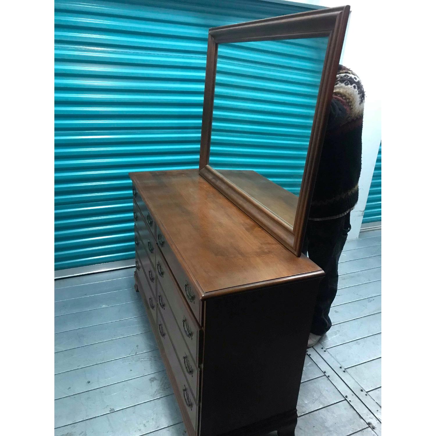 Heywood Wakefield Mid Century Maple Dresser w/ Mirror - image-4