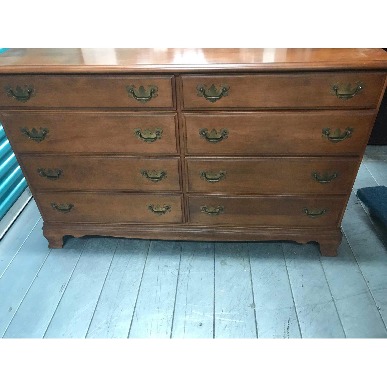 Heywood Wakefield Mid Century Maple Dresser w/ Mirror - image-8