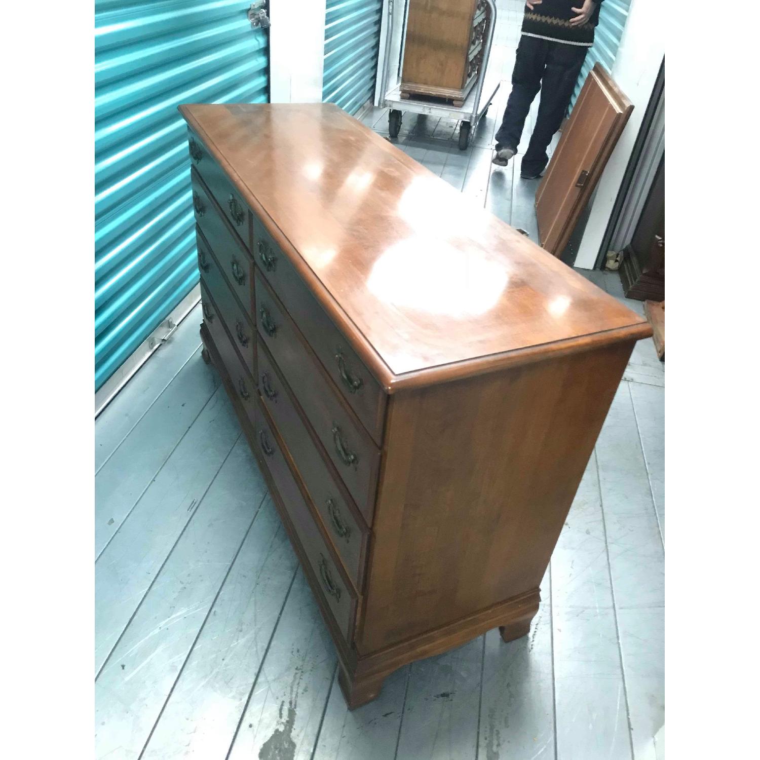 Heywood Wakefield Mid Century Maple Dresser w/ Mirror - image-9