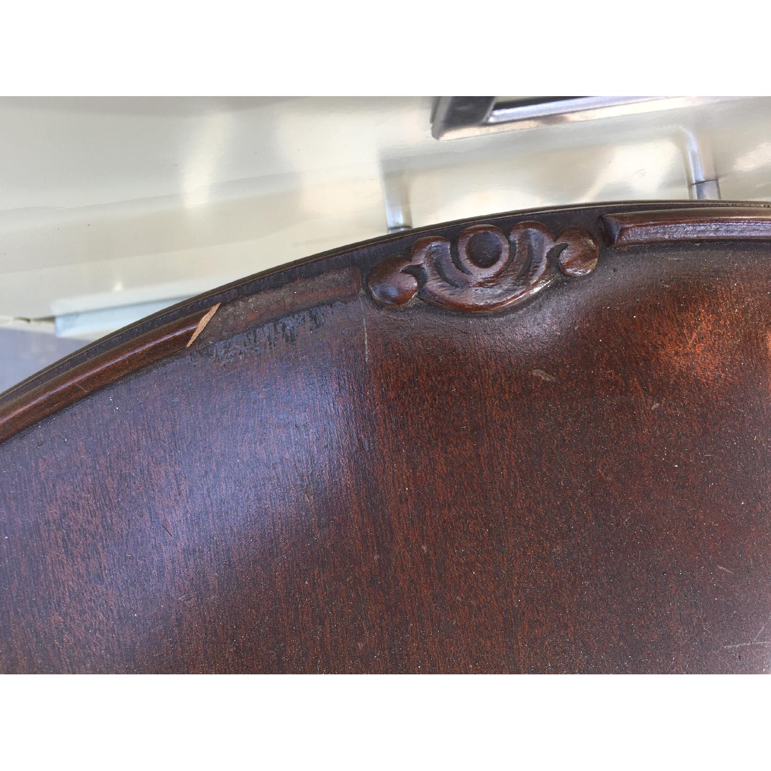 Antique 1940s Mahogany 3 Tier End Table - image-11