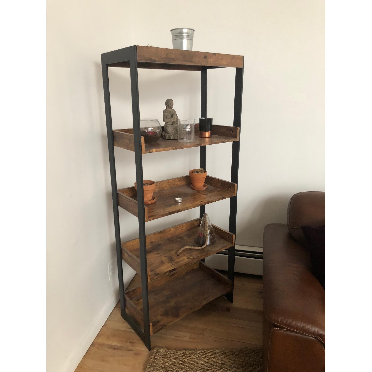 Industrial Style Bookcase w/ 4 Open Shelves - image-3