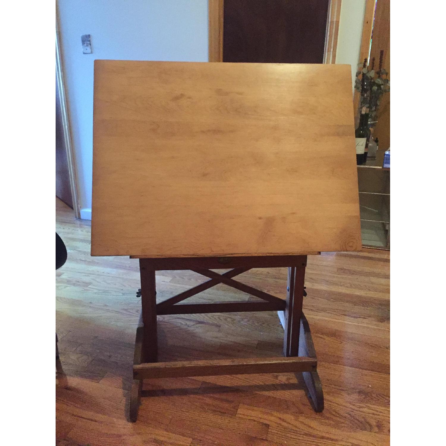 Anco Wood Vintage Drafting Table - image-1