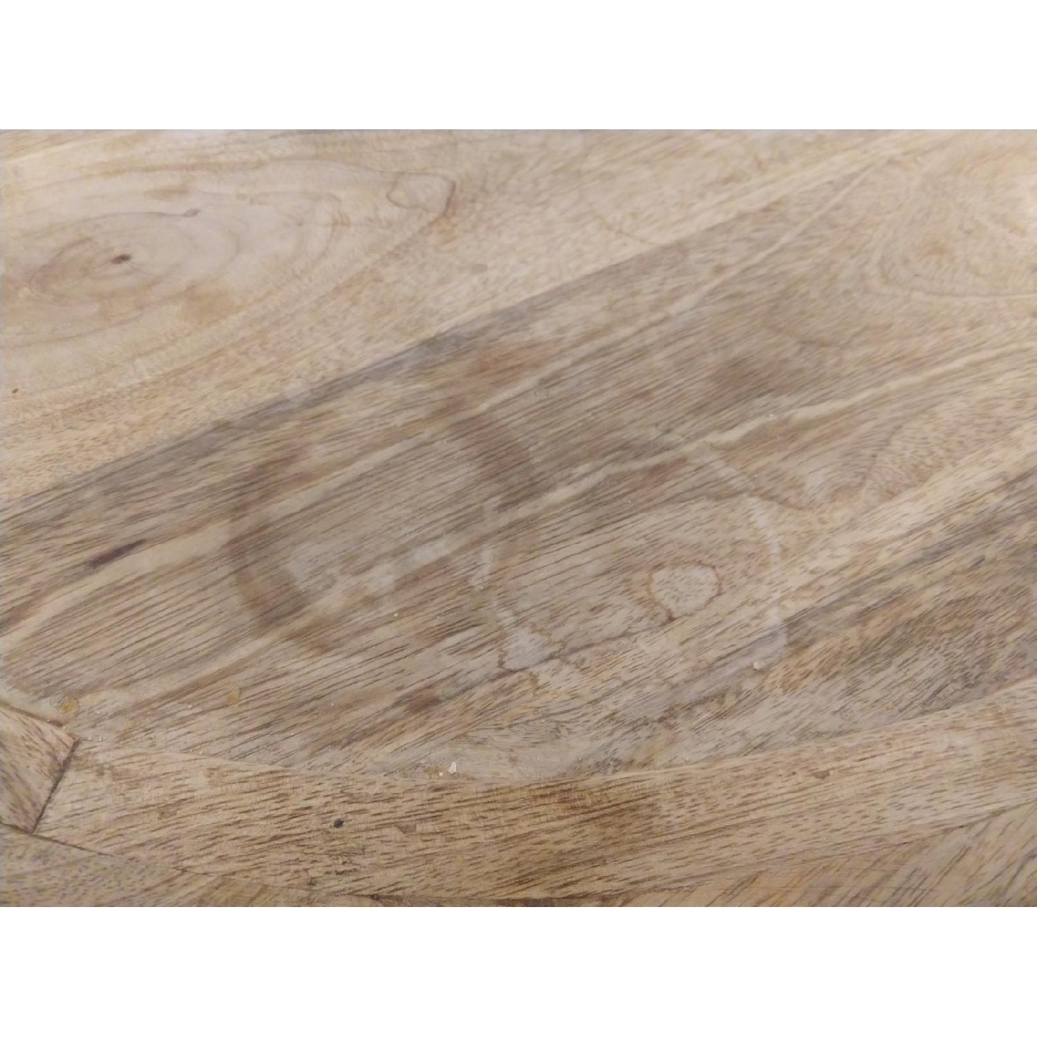 West Elm Hand Carved Solid Mango Wood Coffee Table - image-2