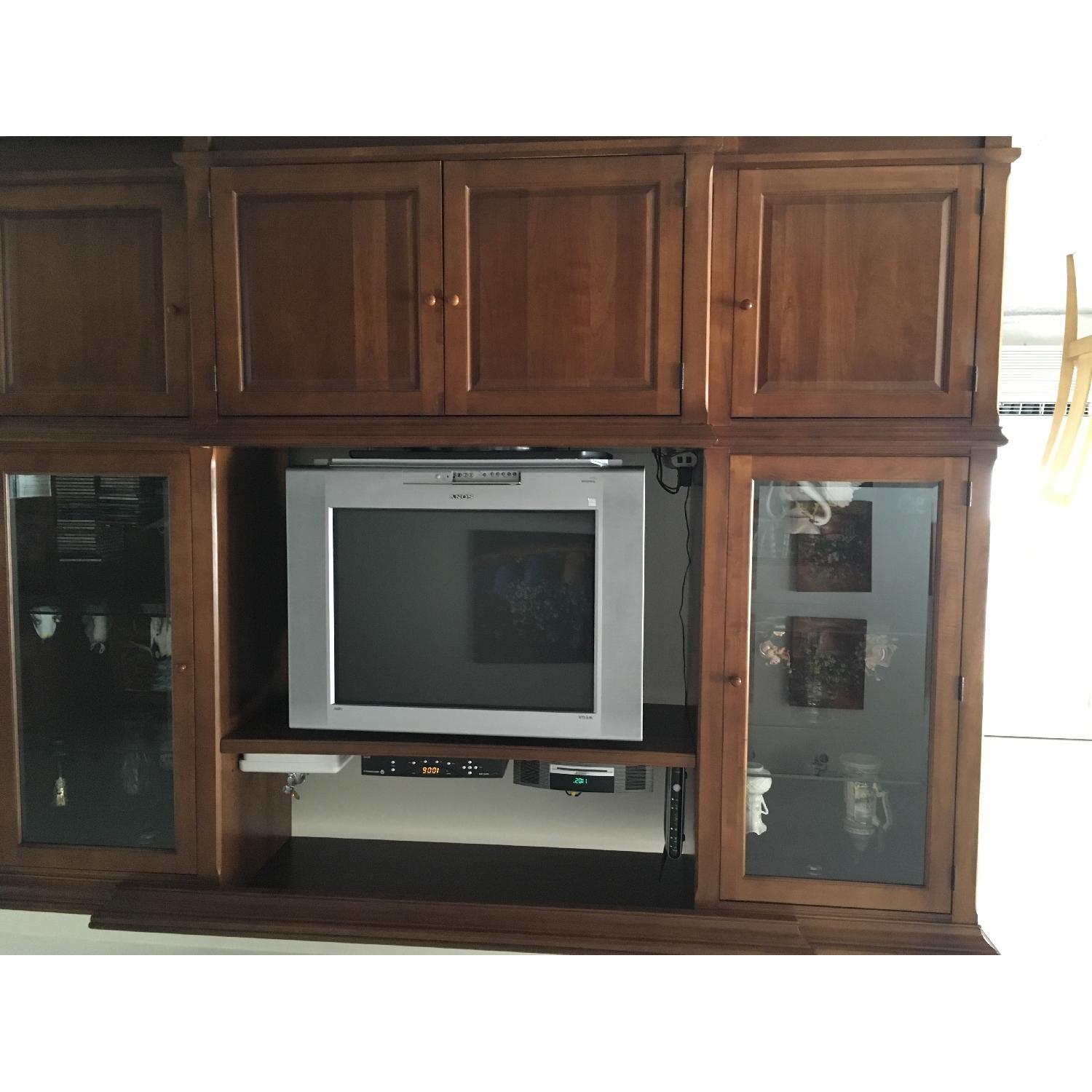 Thomasville Entertainment Wood Wall Unit - image-3