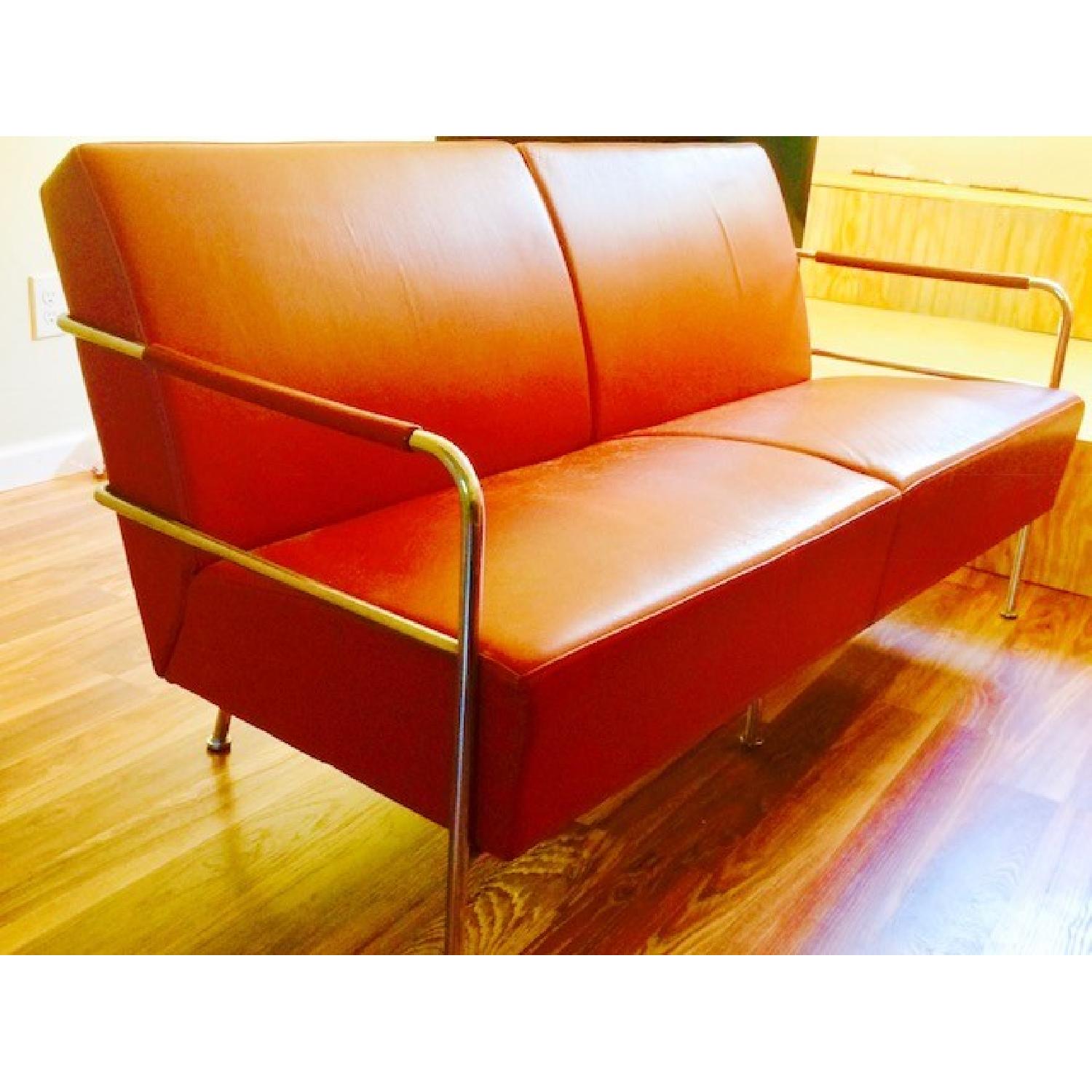 Lammhults Leather Cinema Sofa - image-1