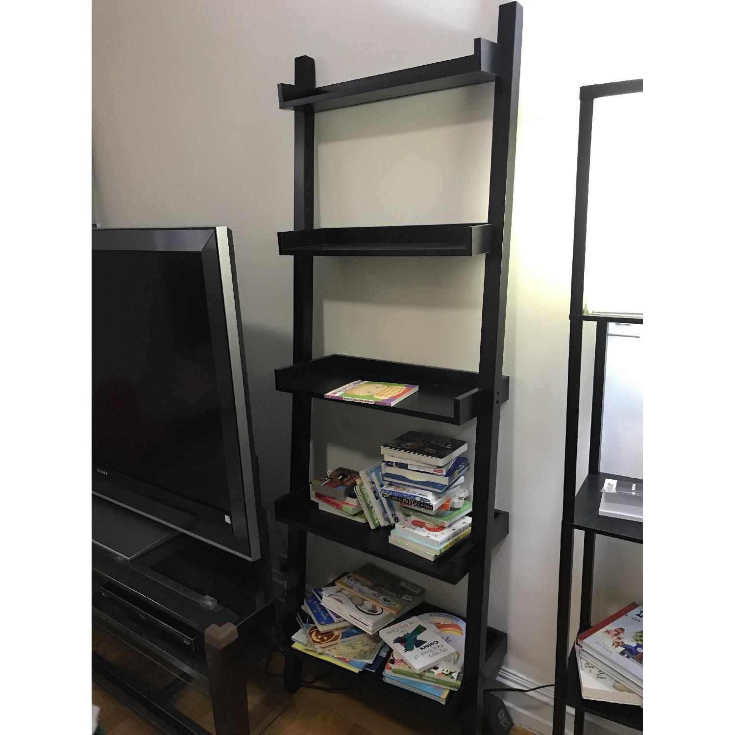Container Store Linea Leaning Bookcase Shelves - image-1