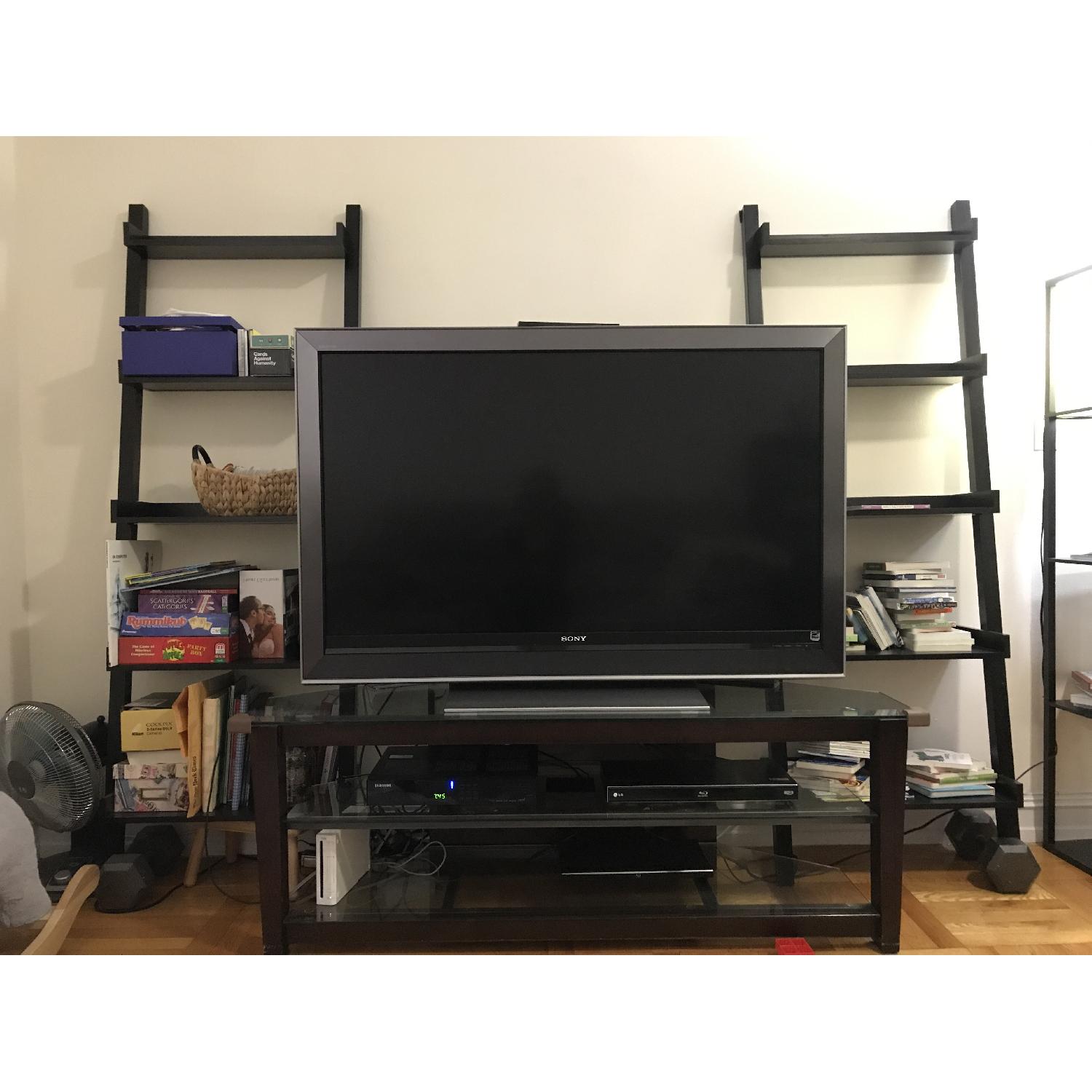 Container Store Linea Leaning Bookcase Shelves - image-2