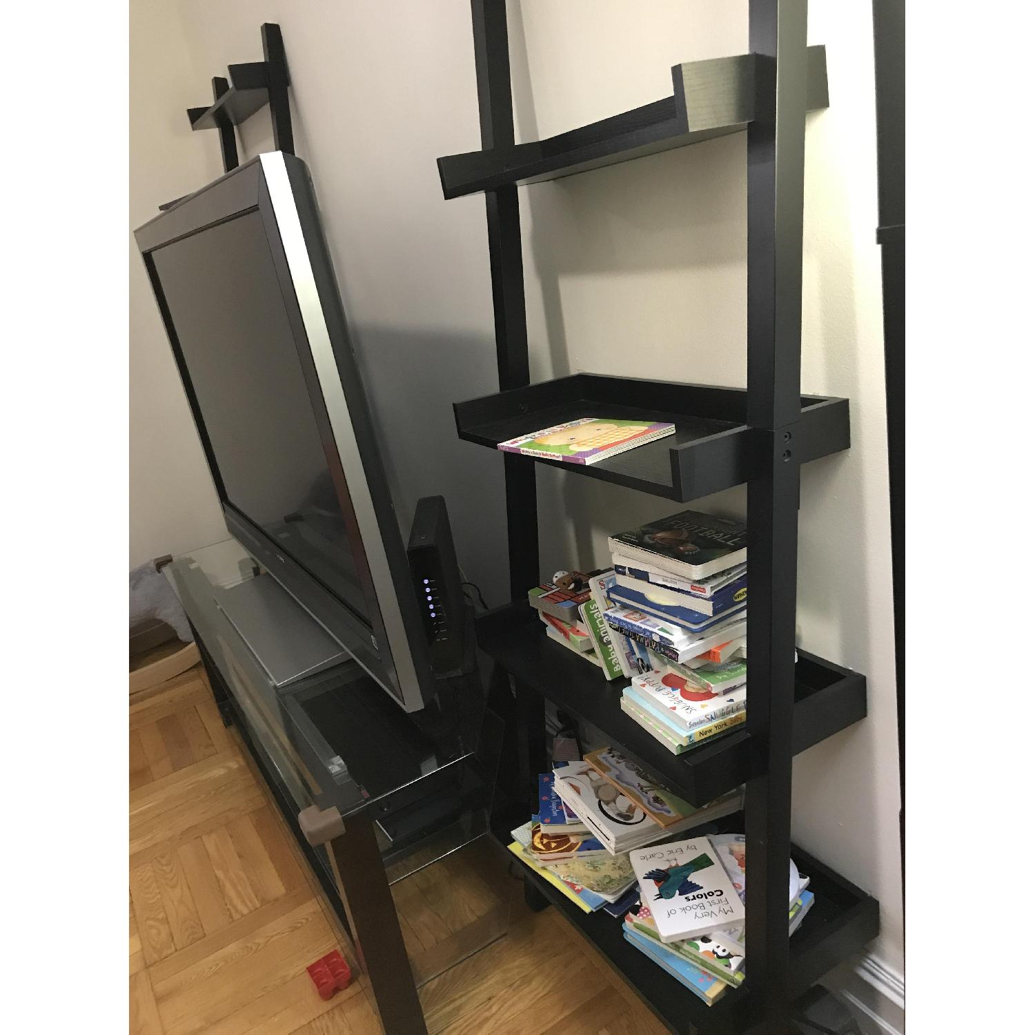 Container Store Linea Leaning Bookcase Shelves - image-3