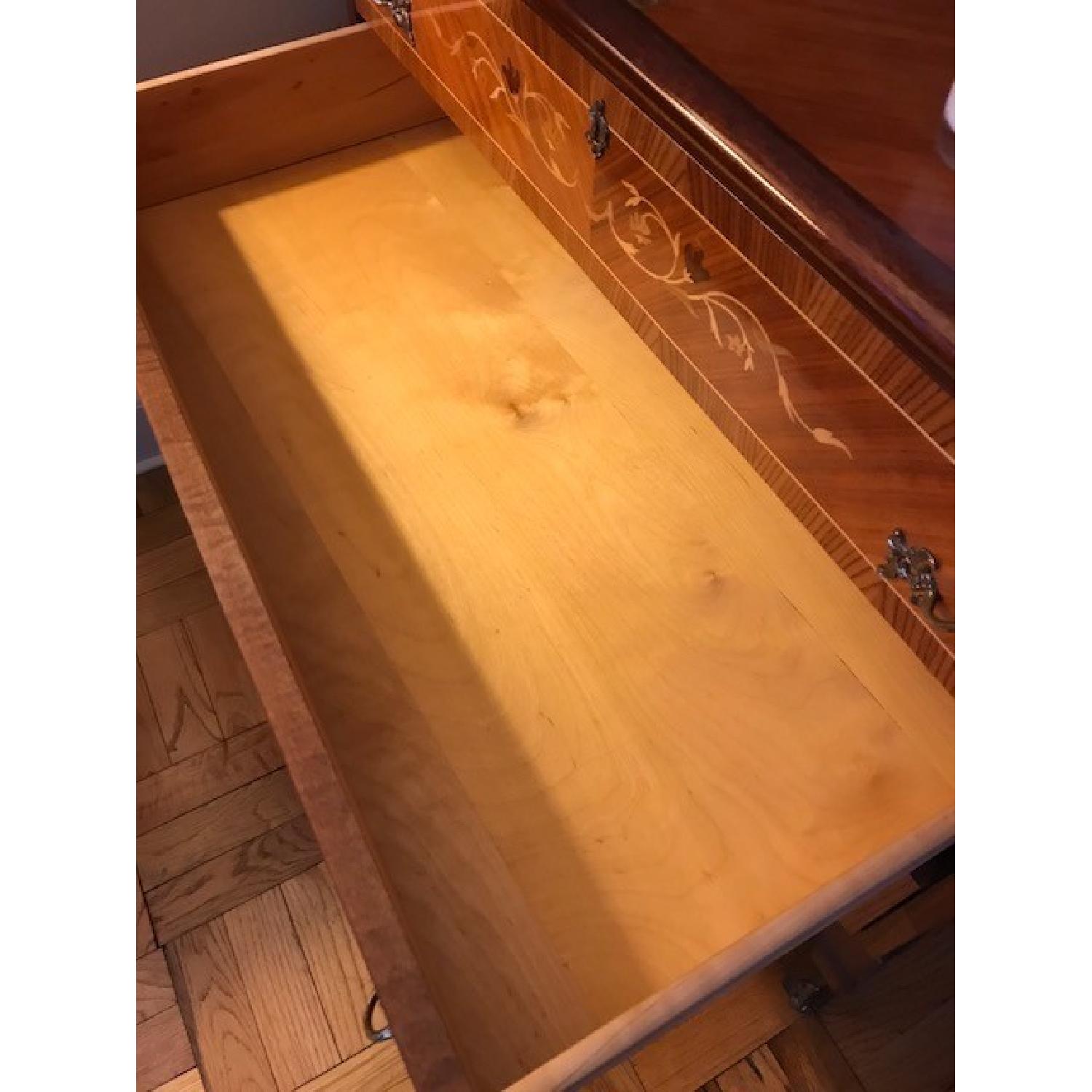 Vintage Roll Top Writing Desk w/ Drawers - image-4