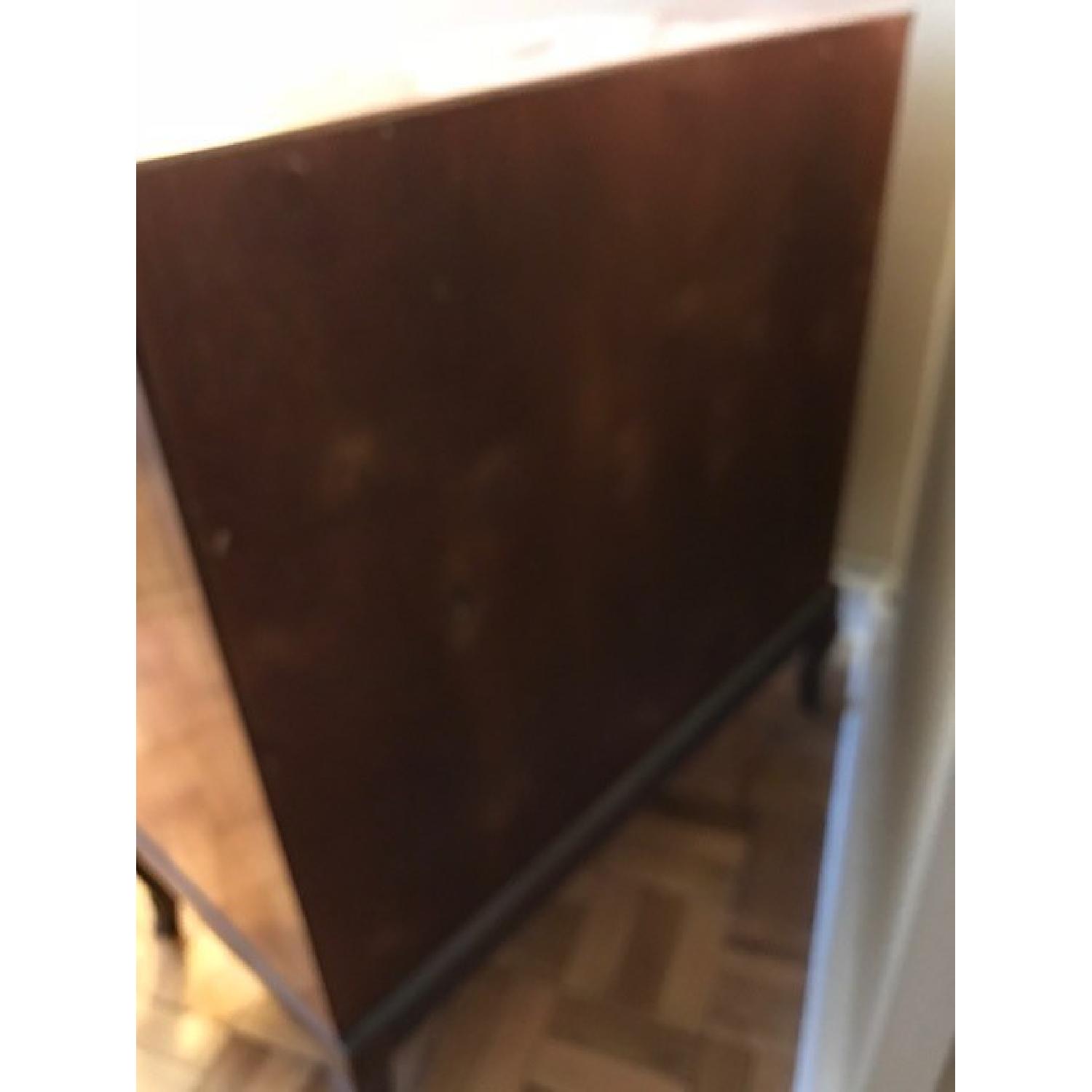 Vintage Roll Top Writing Desk w/ Drawers - image-5