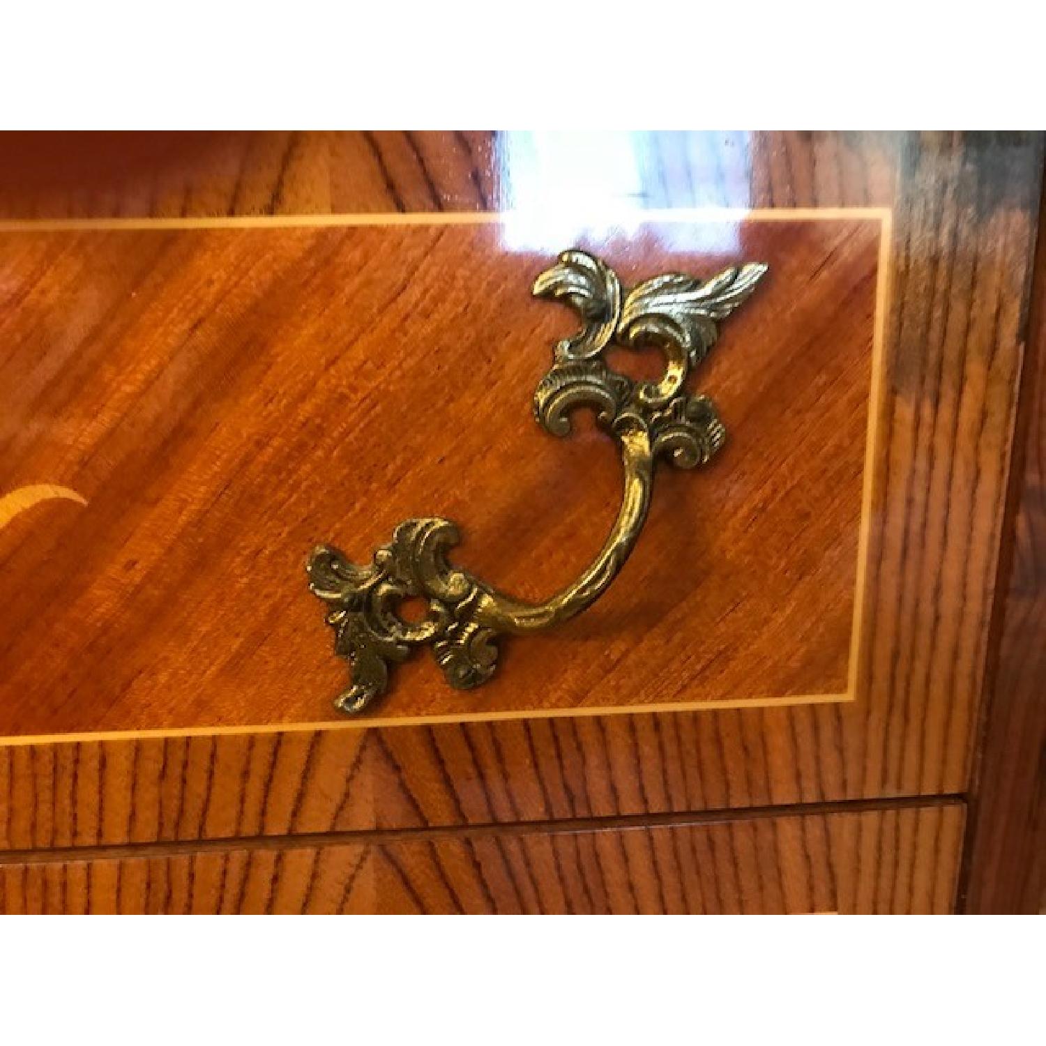 Vintage Roll Top Writing Desk w/ Drawers - image-8