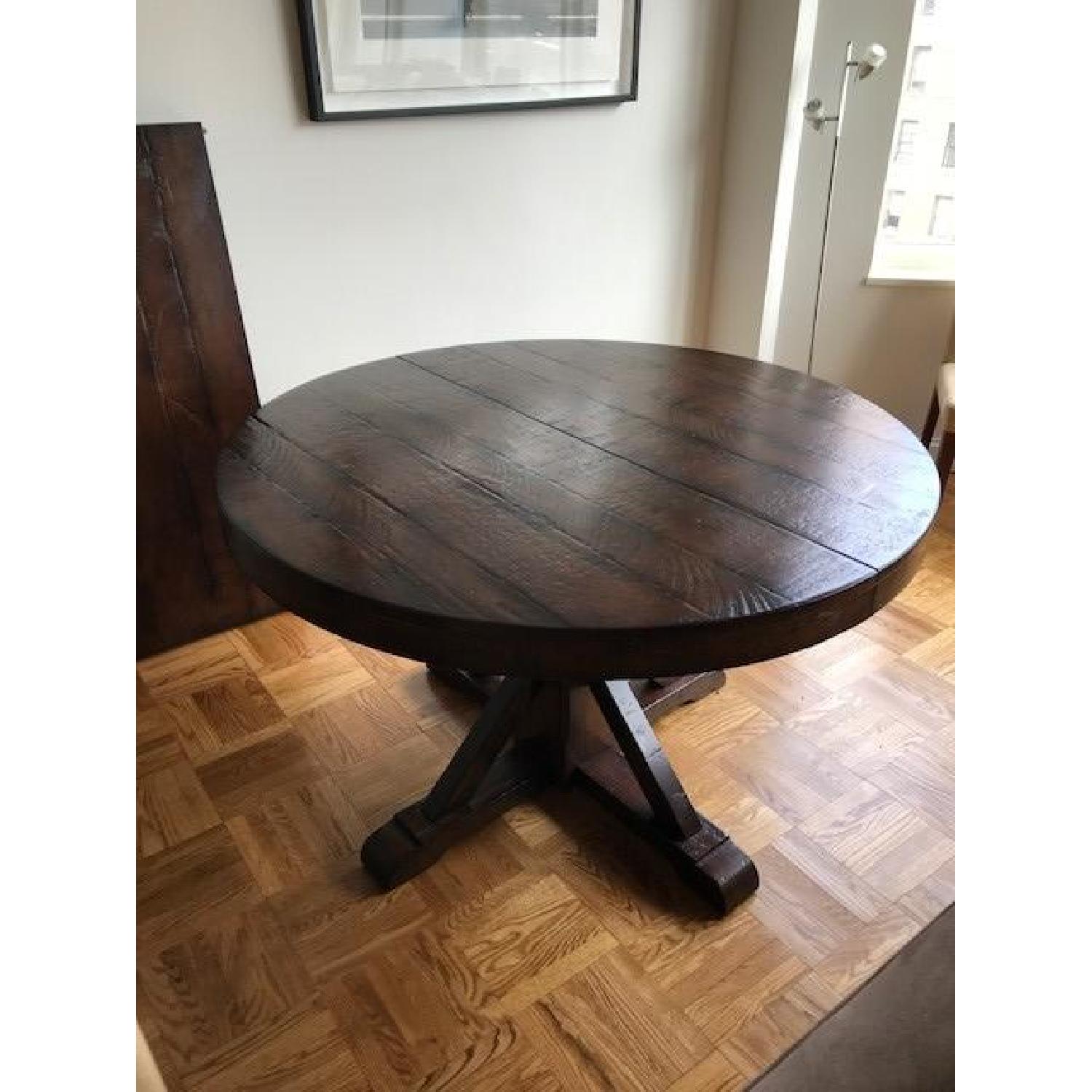 Pottery Barn Benchwright Extending Pedestal Dining Table - image-4