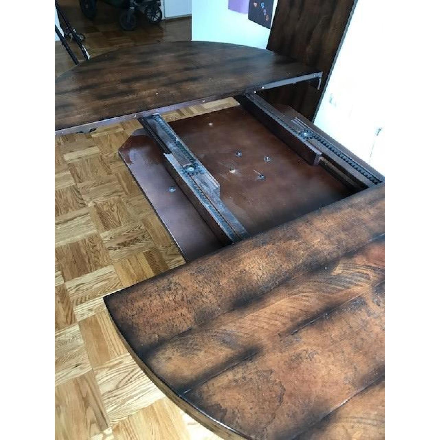 Pottery Barn Benchwright Extending Pedestal Dining Table - image-7