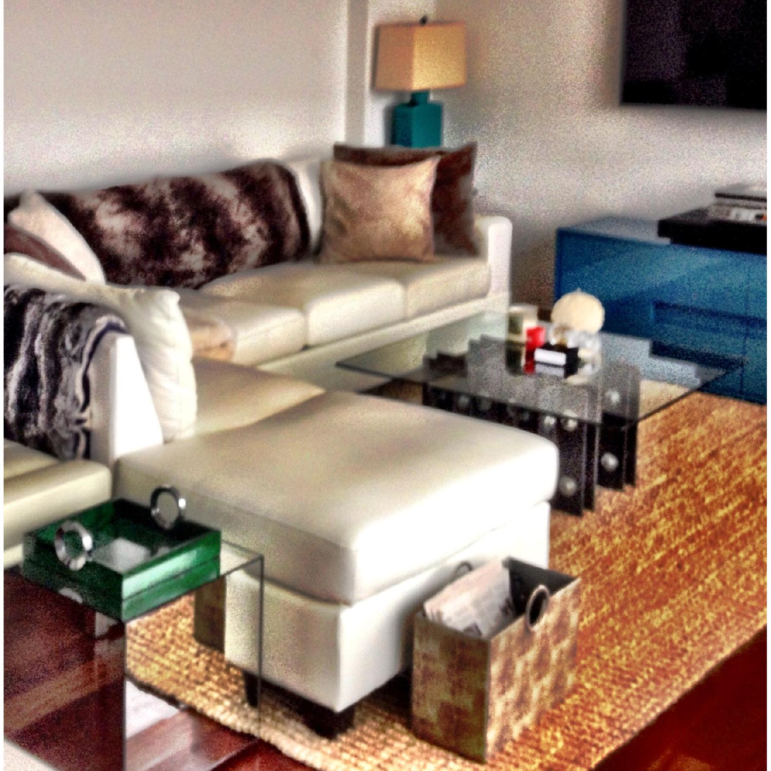 Custom Designed Glass Top Coffee Table - image-2