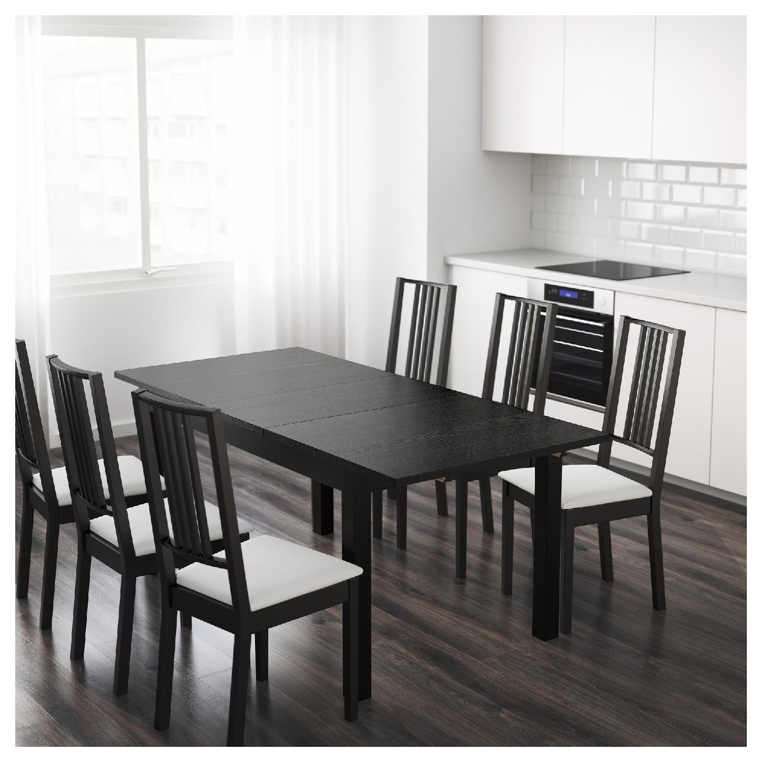 Ikea Bjursta Extendable Dining Table w/ 4 Chairs - image-2