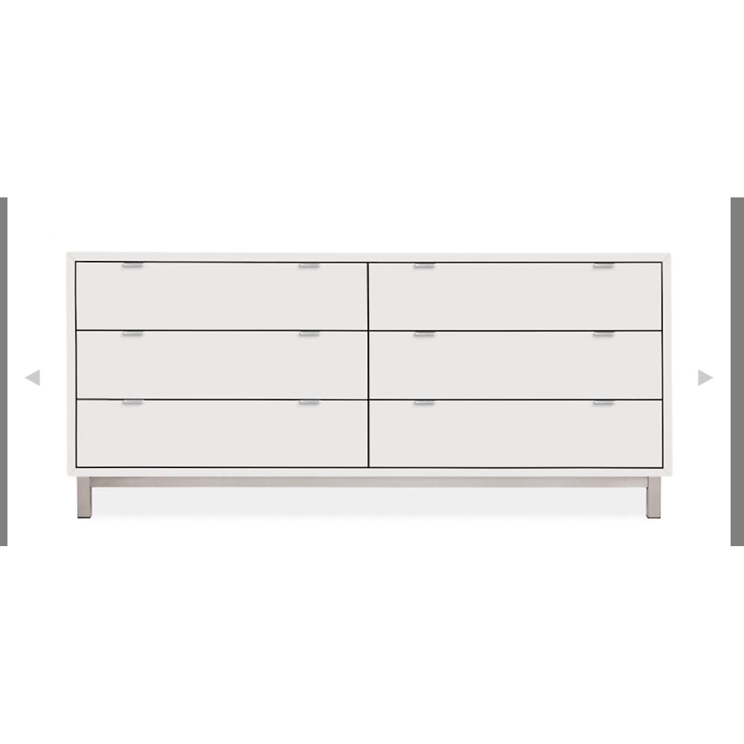 Room & Board Copenhagen White 6 Drawer Dresser - image-1