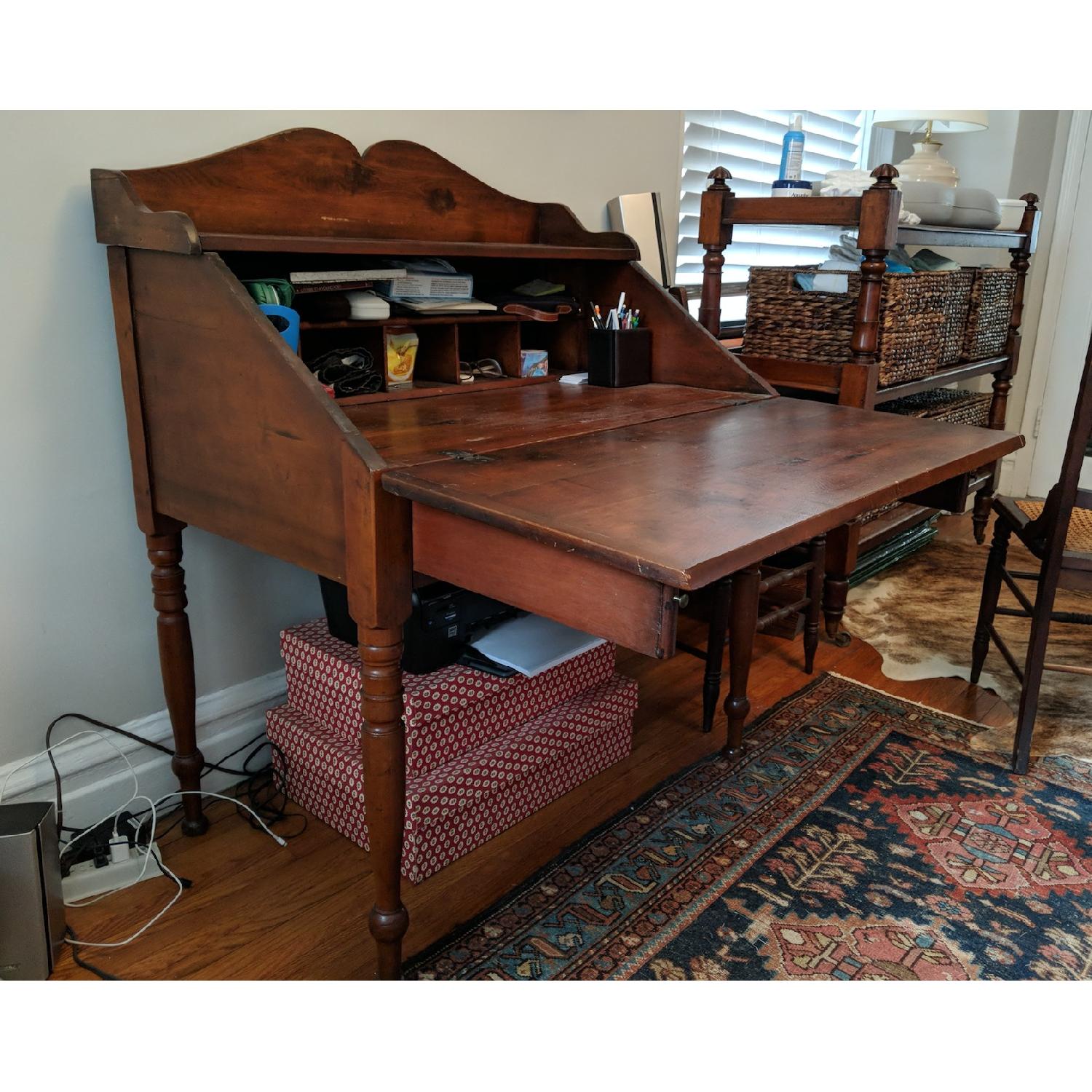 Vintage Slant Top Writing Desk - image-3