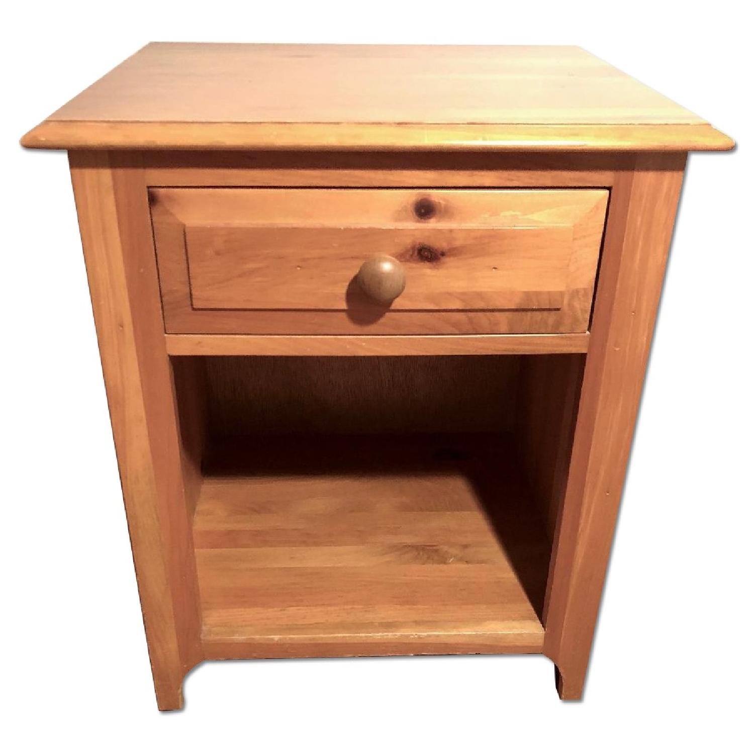 Brown Street Furniture Shaker Style Solid Wood Nightstand AptDeco