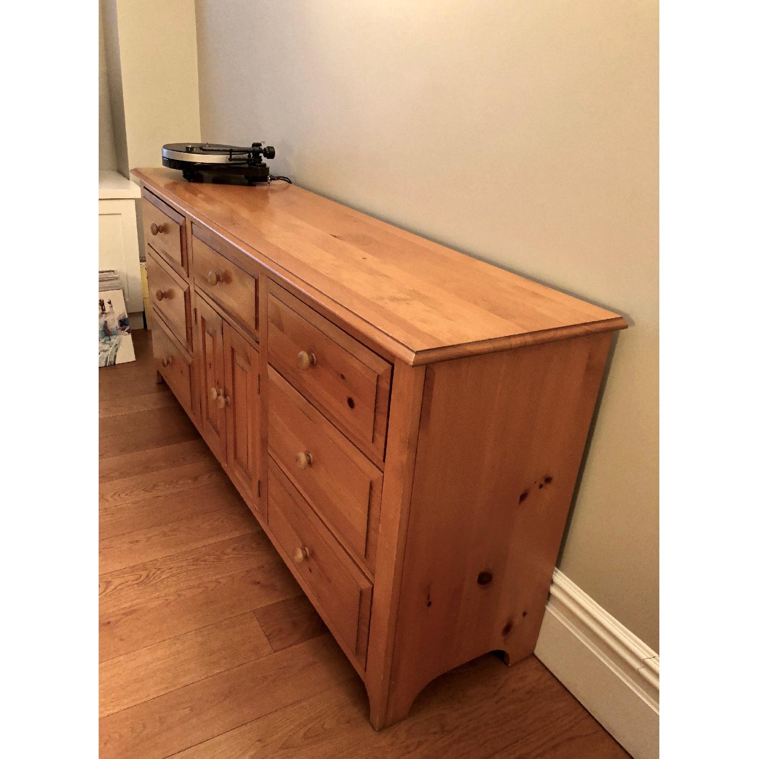 Brown Street Furniture Shaker Style 7Drawer Double Dresser AptDeco