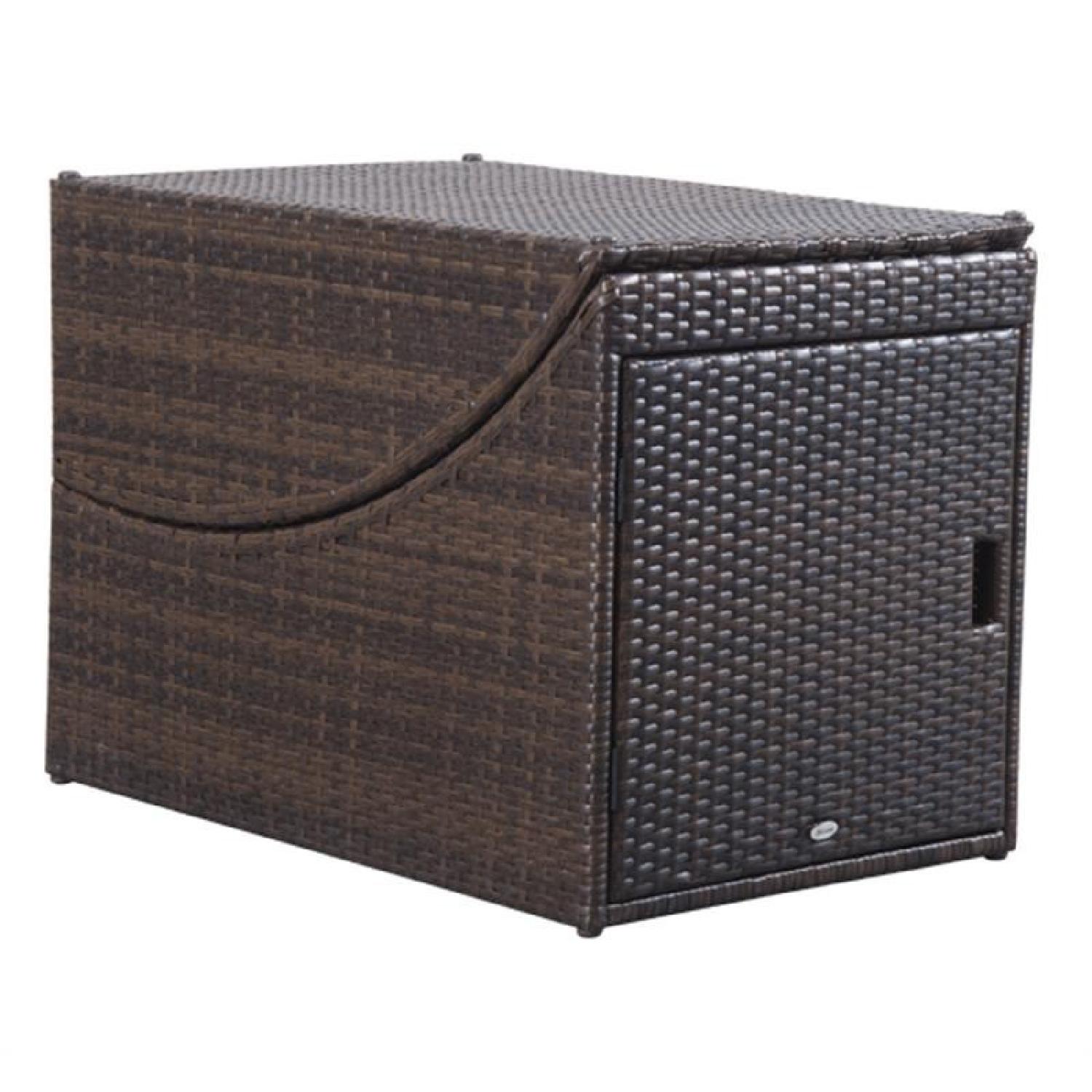 Aosom Outdoor Wicker Lounger - image-2