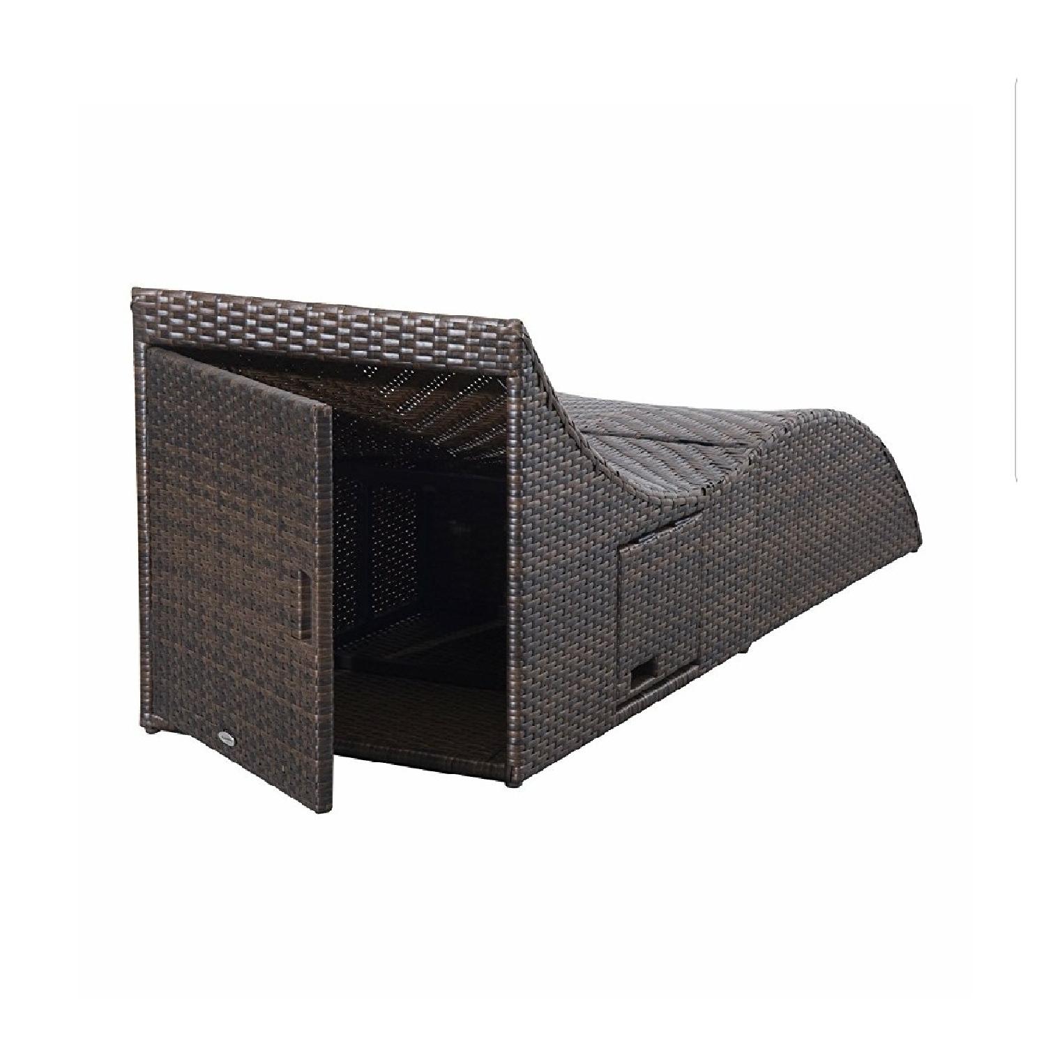 Aosom Outdoor Wicker Lounger - image-5