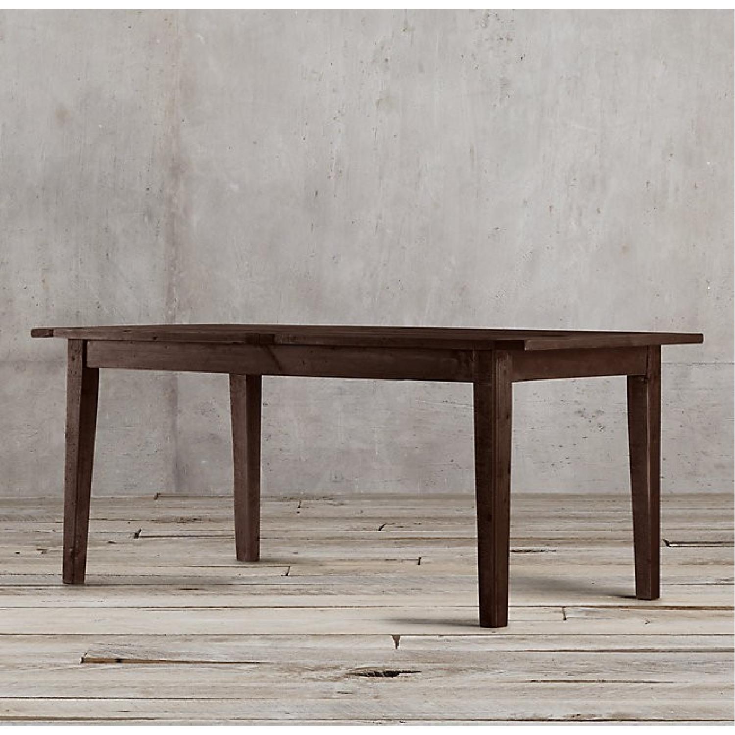 Restoration Hardware Dining Table w/ 6 Upholstered Chairs AptDeco