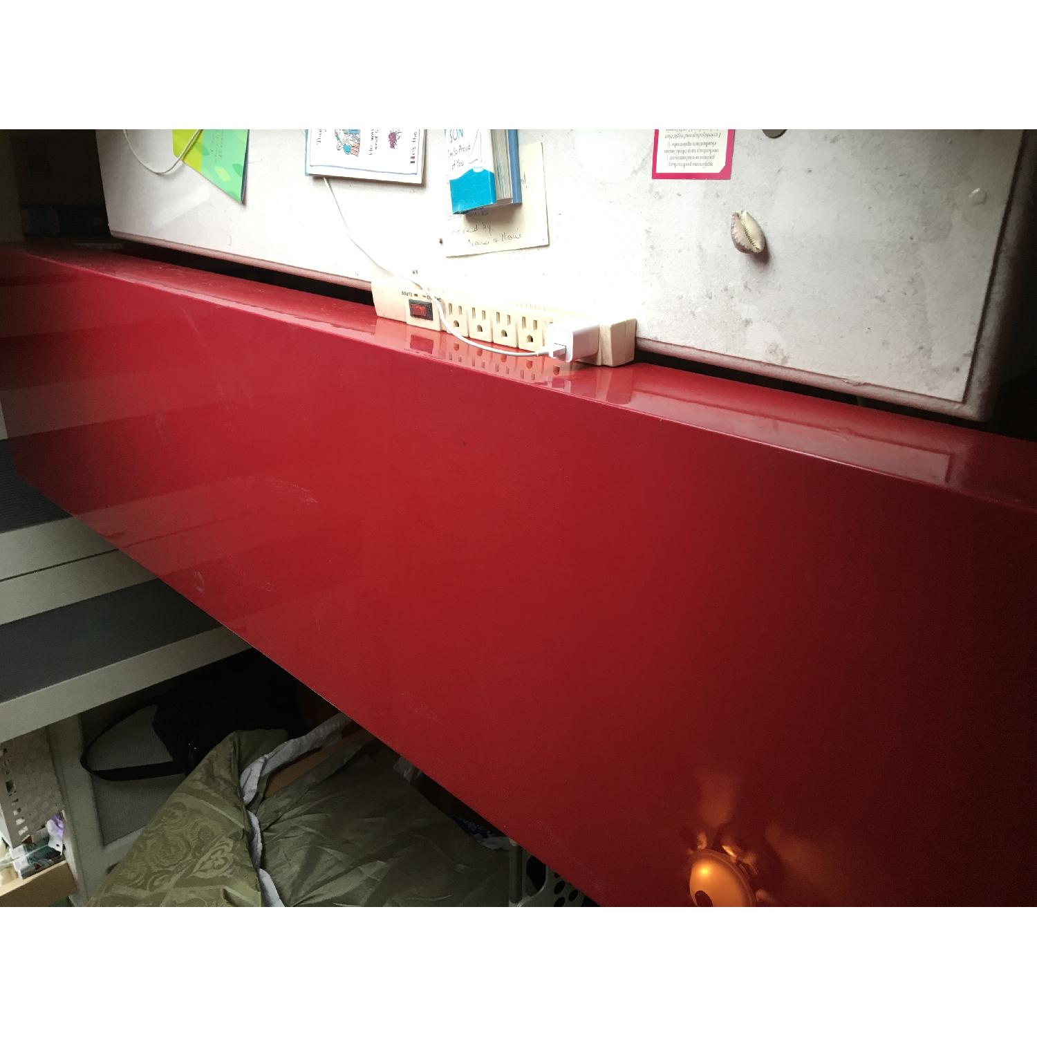 Ikea Besta Burs High-Gloss Red Desk - image-5