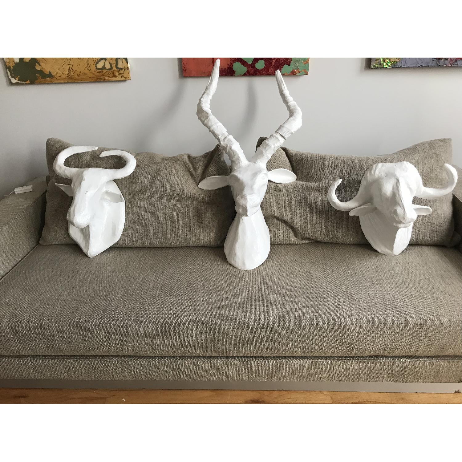 West Elm 3-Piece Paper Mache Animal Sculptures - image-7