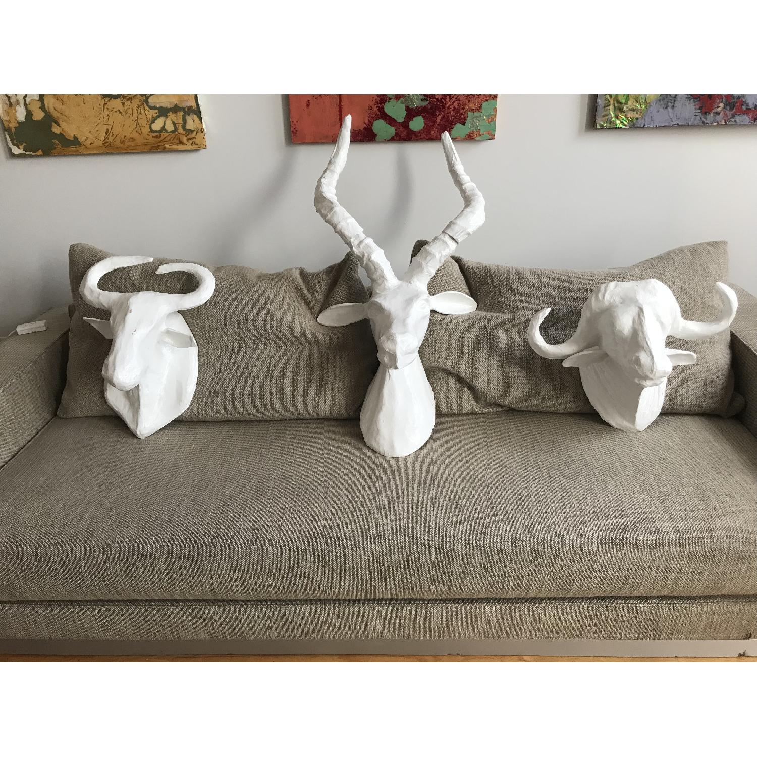 West Elm 3-Piece Paper Mache Animal Sculptures - image-8
