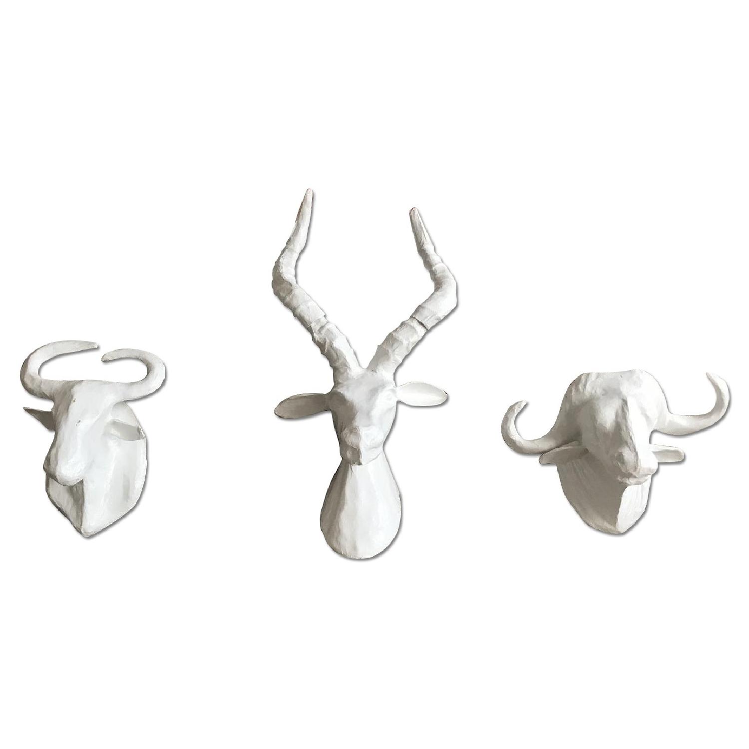 West Elm 3-Piece Paper Mache Animal Sculptures - image-14