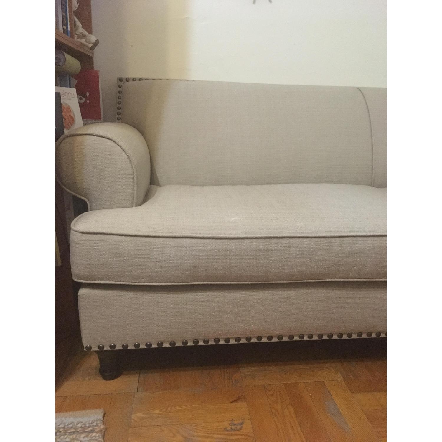 Pier 1 Light Gray Carmen Sofa - image-3